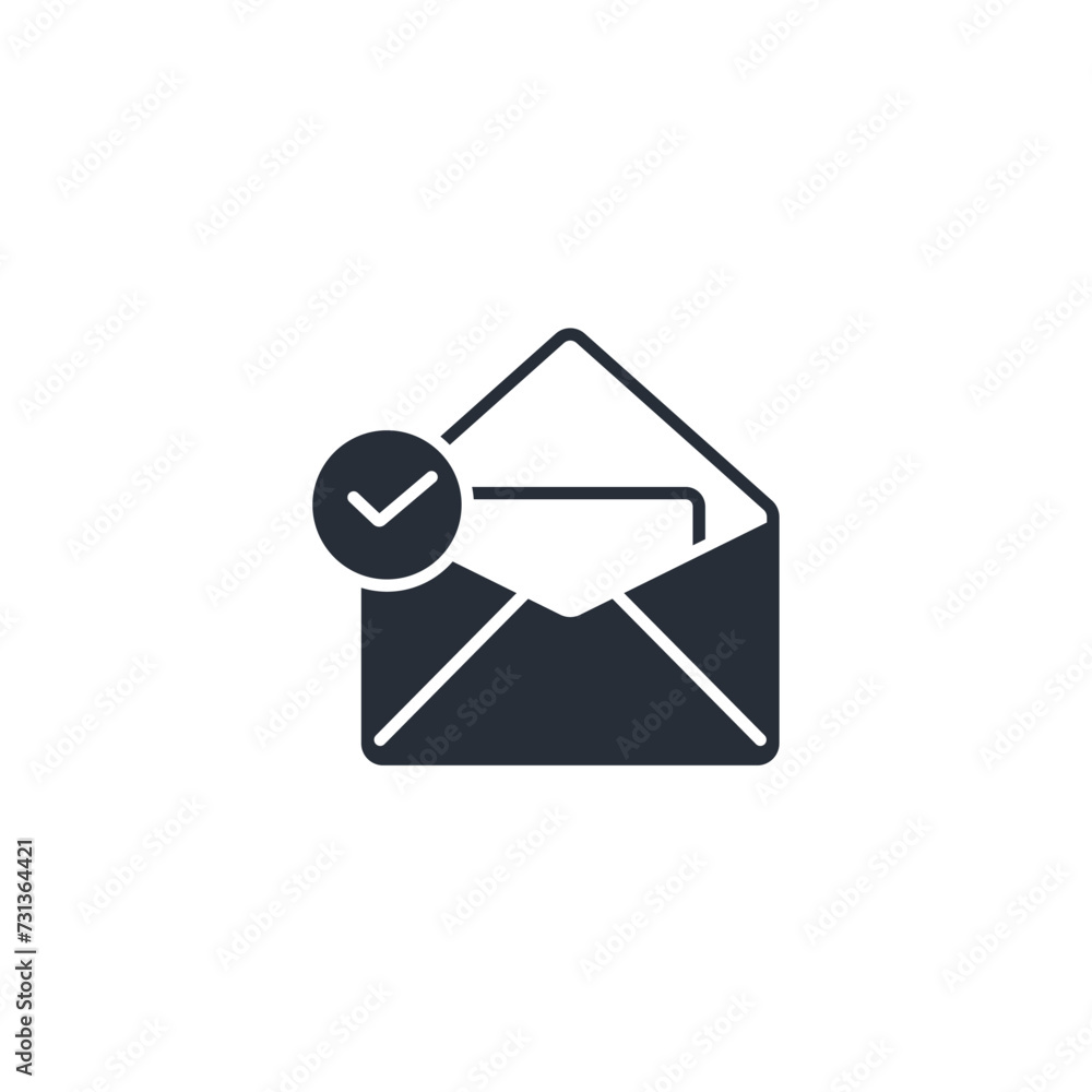 Poster confirmation icon. vector.editable stroke.linear style sign for use web design,logo.symbol illustrat