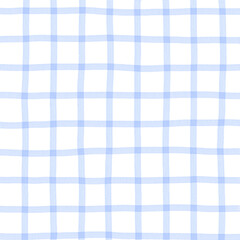 Light Blue Plaid Hand Drawn Background Overlay