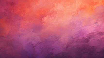Obraz premium Abstract painting of purple and orange colors. Generative AI.