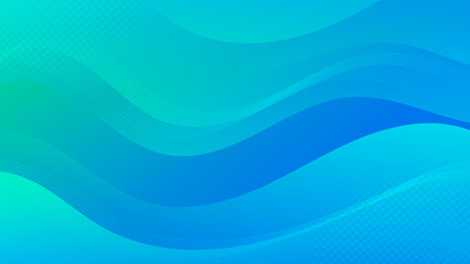 Abstract green blue Background with Wavy Shapes. flowing and curvy shapes. This asset is suitable for website backgrounds, flyers, posters, and digital art projects.