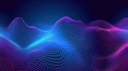 Abstract Wave Lines on Background