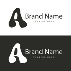 Letter a logo with simple style. Illustration of a luxury product brand template