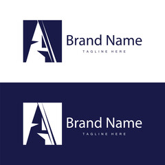 Letter a logo with simple style. Illustration of a luxury product brand template