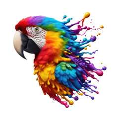 Fototapeta premium Isolated Flight: Bird on a Clear PNG Palette - Generative AI
