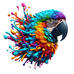 Fototapeta premium Isolated Flight: Bird on a Clear PNG Palette - Generative AI