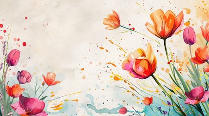 a background full of colorful flowers