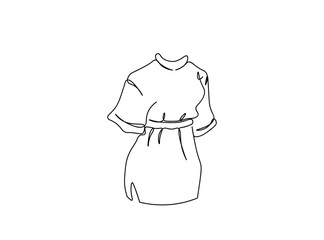 Girl, woman Clothings Line Art Drawing