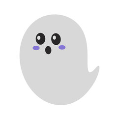 Obraz premium Cute ghost cartoon icon.