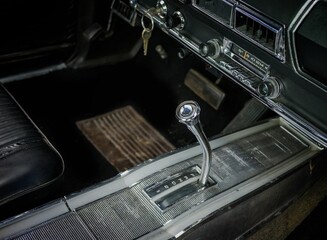 Center console of a car