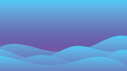 vector abstract gradient background, blue liquid waves