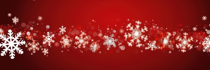 Obraz na płótnie Canvas Ruby christmas card with white snowflakes vector illustration 