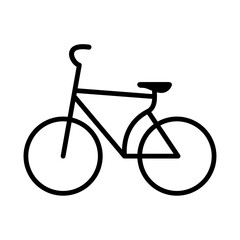 Icon Bike Bicycle Lines Vector 