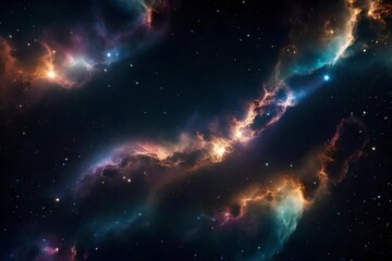 background with stars and nebula