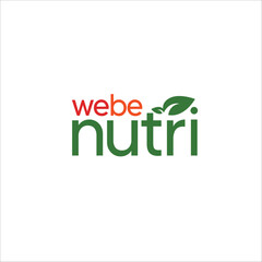 nutrition and slogan logo vector