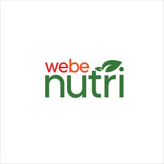 Fototapeta premium nutrition and slogan logo vector