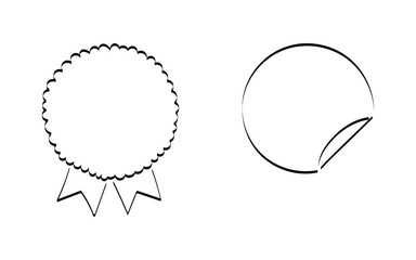 banner. doodle. vintage style. pattern. on a white background. vector. for the inscription. black lines.