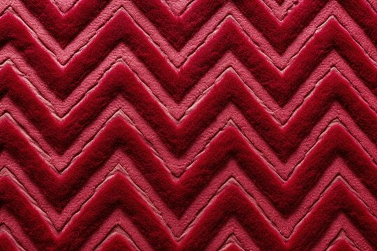 Ruby zig-zag wave pattern carpet texture background 