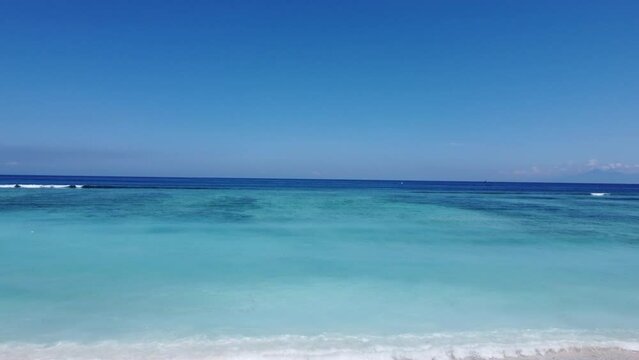 Aerial Gili Trawangan Island Lombok Indonesia
