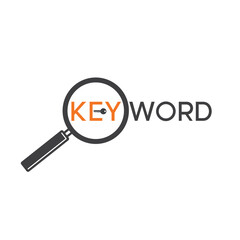illustration of keyword or keyword icon, vector art.