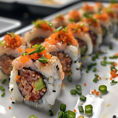Spicy Tuna Sushi Roll Photograph