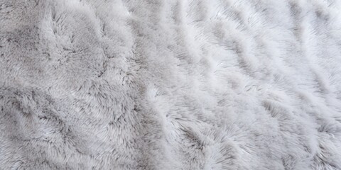 Silver plush carpet close-up photo, flat lay 