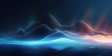 Slate Futuristic Data Stream Abstract Background