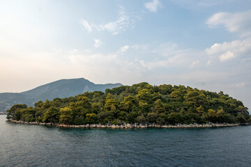 Fototapeta na wymiar Panoramic view of coastline of Lefkada, Greece