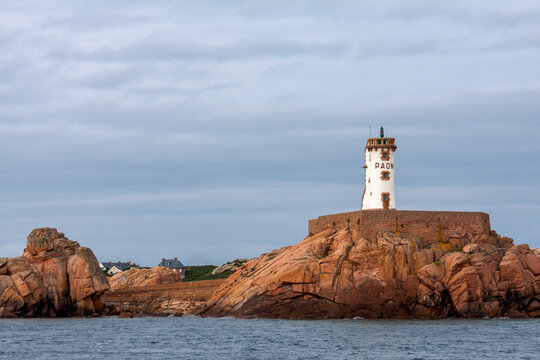 Phare du Paon, Pfauenleuchtturm, &Icirc;le de Br&eacute;hat, Bretagne