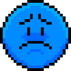 Pixel Sad Emoticon
