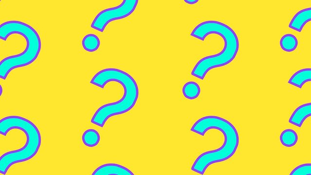 Question mark abstract pattern background Animation 
