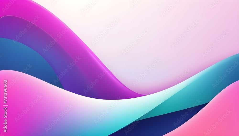 Poster abstract background with smooth shapes