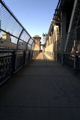The shadows on the Manhattan Bridge