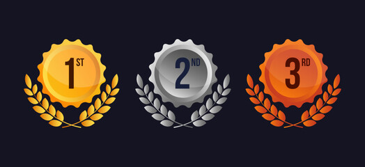 1st 2nd 3 rd place Trophy icon, 1st place trophy, gold medal, trophy football, trophy gold, trophy soccer, trophy award, trophy holding, medal, silver medal,