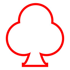 Poker card suit vector icon