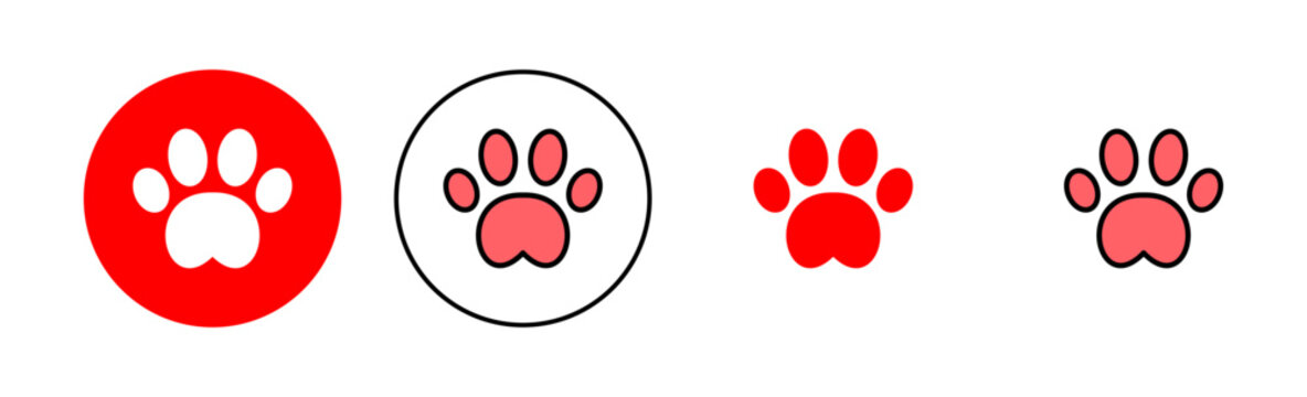 Paw Prints Dog Cat Stock Illustrations – 3,608 Paw Prints Dog Cat