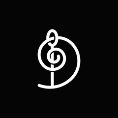 LETTER D ORNAMENTAL LOGO