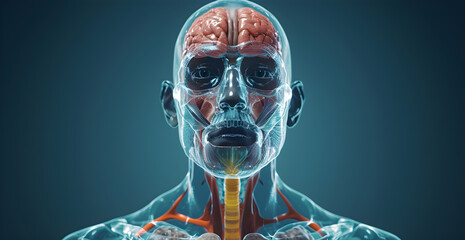 human anatomy 3d illustration of the respiratory system - obrazy, fototapety, plakaty