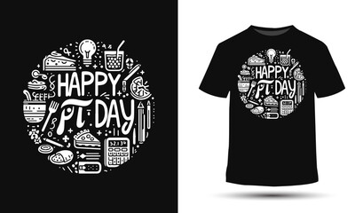 Happy pi day tshirt design