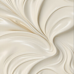 Fototapeta premium liquid-cream-texture-background-swirls-and-folding-waves-dominating-the-composition-rich-and-cream
