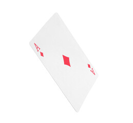 Playing card isolated on white. Poker game
