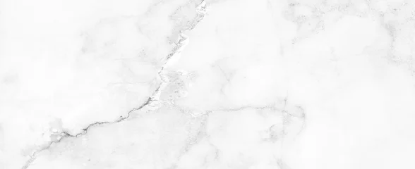 Tuinposter Marble granite white panorama background wall surface black pattern graphic abstract light elegant gray for do floor ceramic counter texture stone slab smooth tile silver natural. © Kamjana