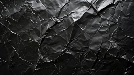 A sleek black foil metallic texture background exudes modern elegance and sophistication. Ai Generated