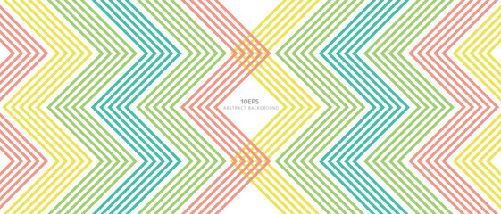 カラフルな幾何学模様の抽象的な背景。ラインパターン。