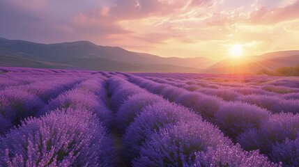 A natural lavender landscape 