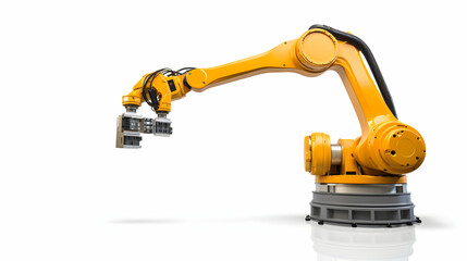 Robotics arm in action, a dynamic and precise display of industrial automation technology,