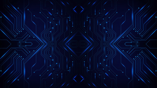 Mechatronic style Digital Background , Digital Circuit board background, Digital Wireframe Data background, Data Storage, Digital Blue Abstract Background, Data Engineering Circuit 