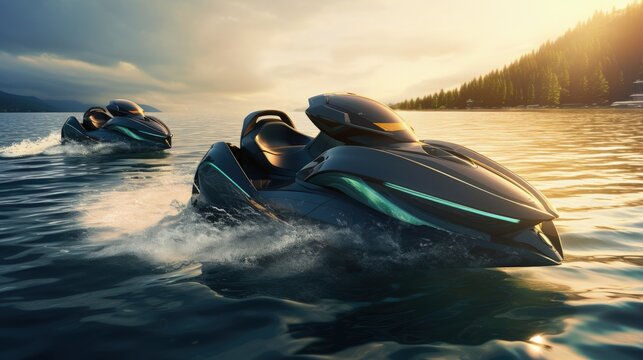 Advanced electric jet skis water sports