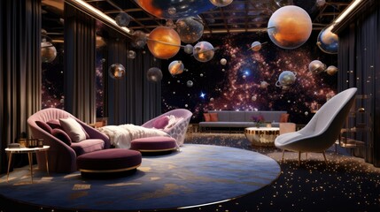 Cosmic inspired interior design