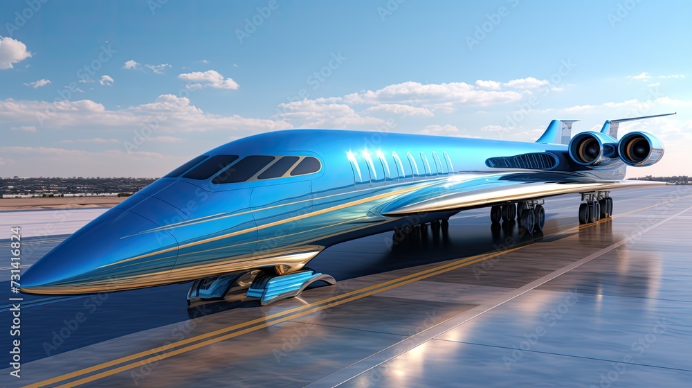 Poster hyper efficient airliner