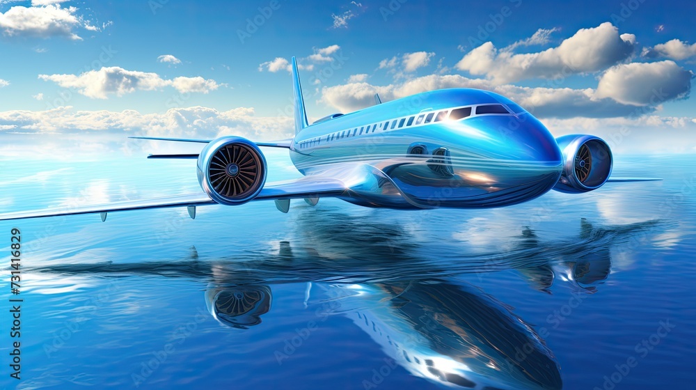 Poster hyper efficient airliner